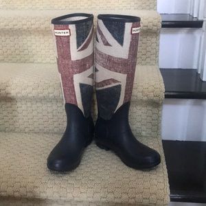 hunter union jack wellies